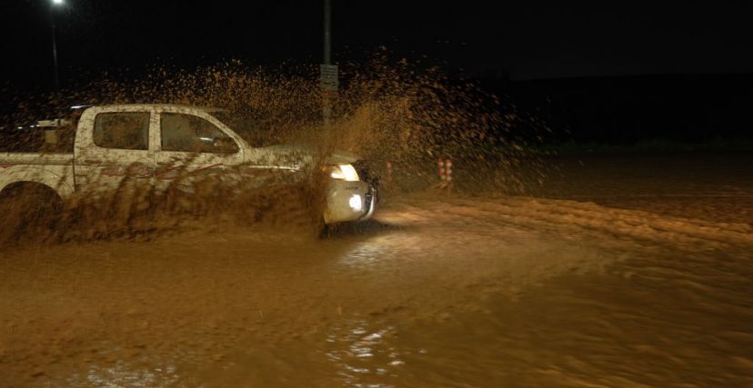 SULAYMANIYAH, IRAQ - APRIL 12: Heavy rain causes flooding in Sulaymaniyah, Iraq on April 12, 2023. (Photo by Fariq Faraj Mahmood/Anadolu Agency via Getty Images)