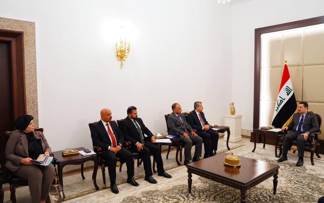 السوداني يلتقي رئيس وأعضاء مفوضية الانتخابات