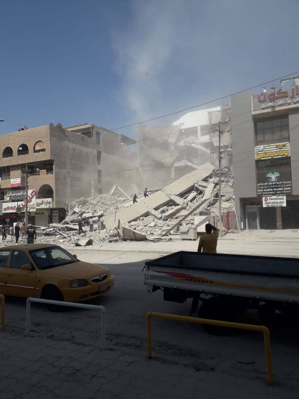 انهيار مبنى في بغداد