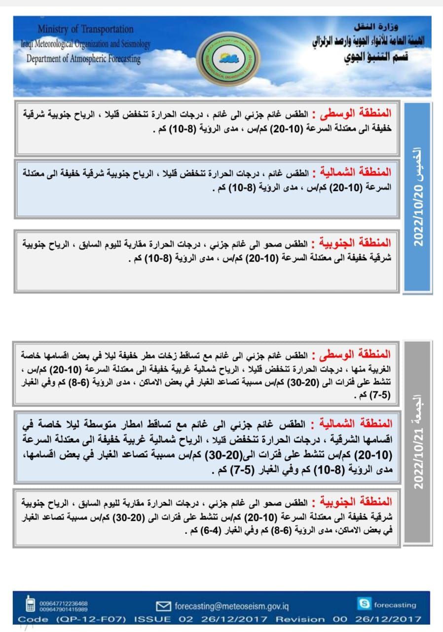 الطقس في العراق