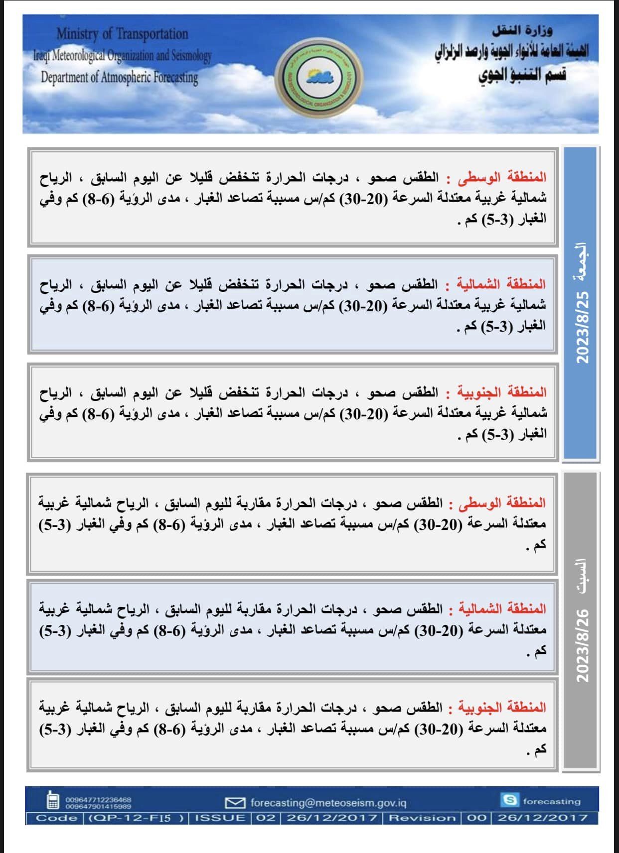 درجات الحرارة