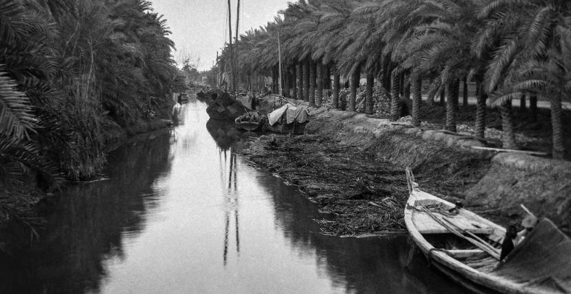 نهر العشار في بدايات القرن الماضي