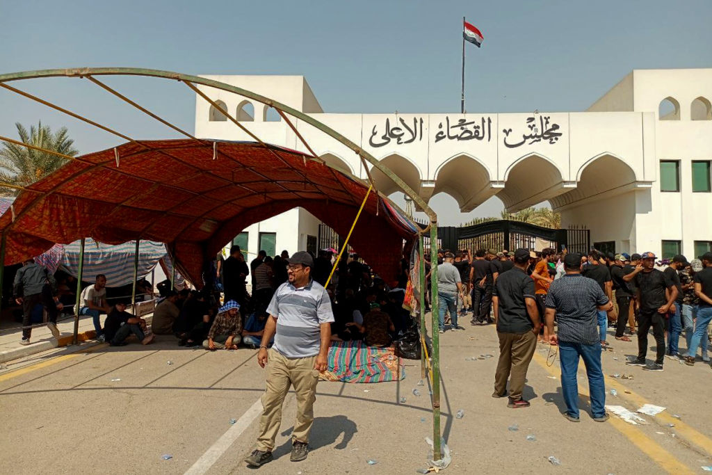 رفع أنصار الصدر عدة مطالب أمام مجلس القضاء الأعلى في بغداد