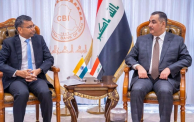 محافظ البنك المركزي العراقي استقبل السفير الهندي لدى العراق براشانت بيساي