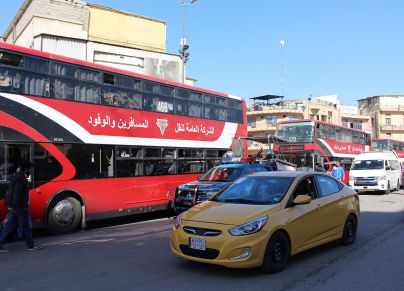   النقل الجماعي في بغداد الازدحام زخم مروري