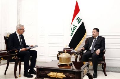 استقبل رئيس مجلس الوزراء محمد شياع السوداني، يوم الجمعة 2 كانون الأول/ديسمبر 2022، سفير جمهورية ألمانيا الاتحادية لدى العراق مارتن ييغر