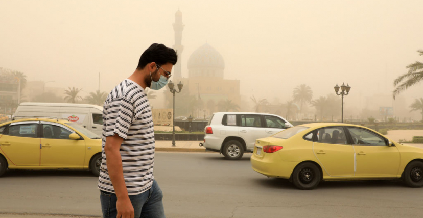 تشير حالة الطقس في العراق إلى فرصة لحدوث عواصف ترابية