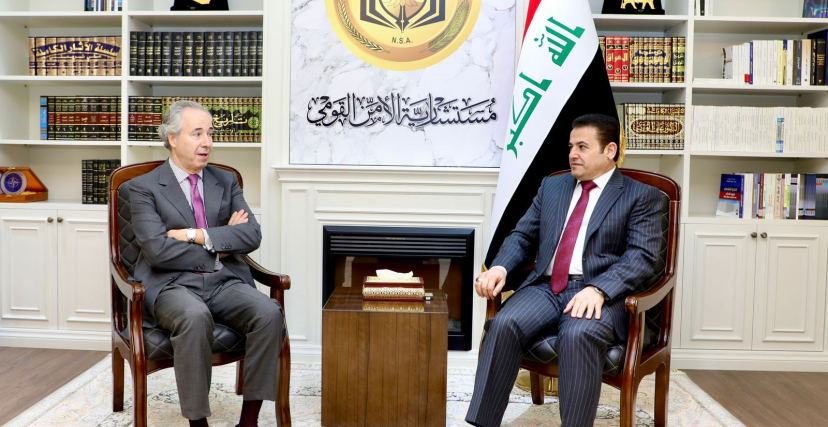 مستشار الأمن القومي يستقبل سفير الإسباني في بغداد
