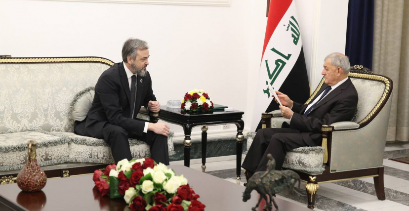 رئيس الجمهورية يستقبل سفير صربيا لدى العراق