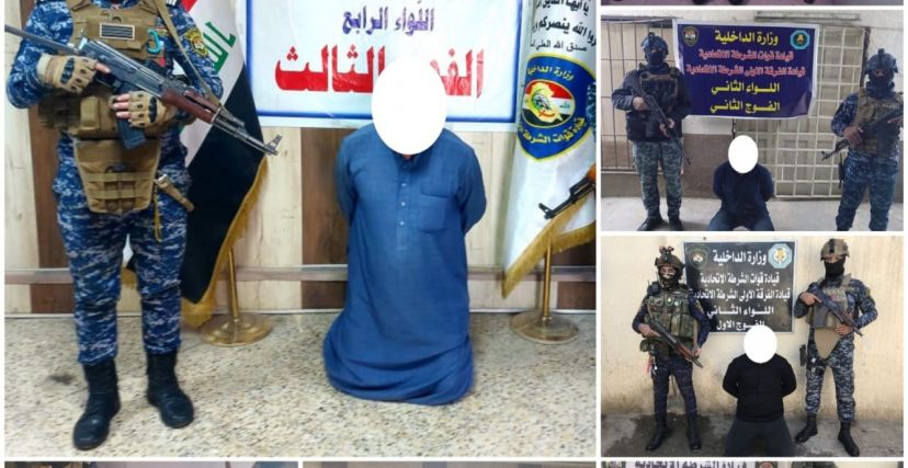الشرطة الاتحادية : ضبط 7 متهمين بينهم امرأة في بغداد و12 محولة كهربائية
