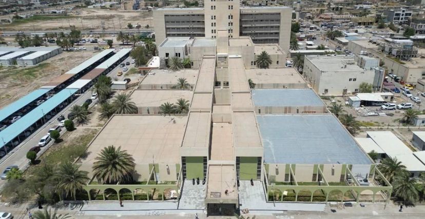 مشروع تأهيل مُستشفى الزهراء التعليمي في محافظة واسط إلى 98 بالمئة.
